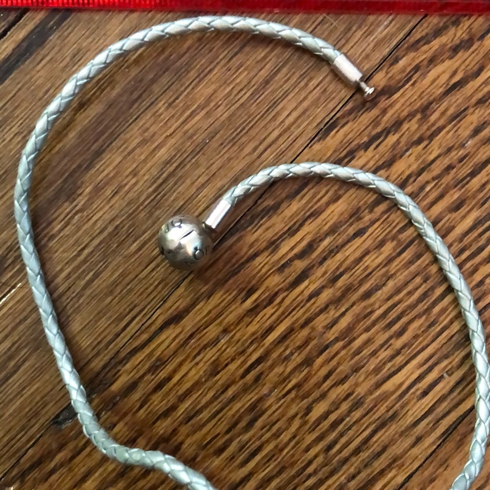 Aqua ish teal ish blue ish Pandora bracelet round